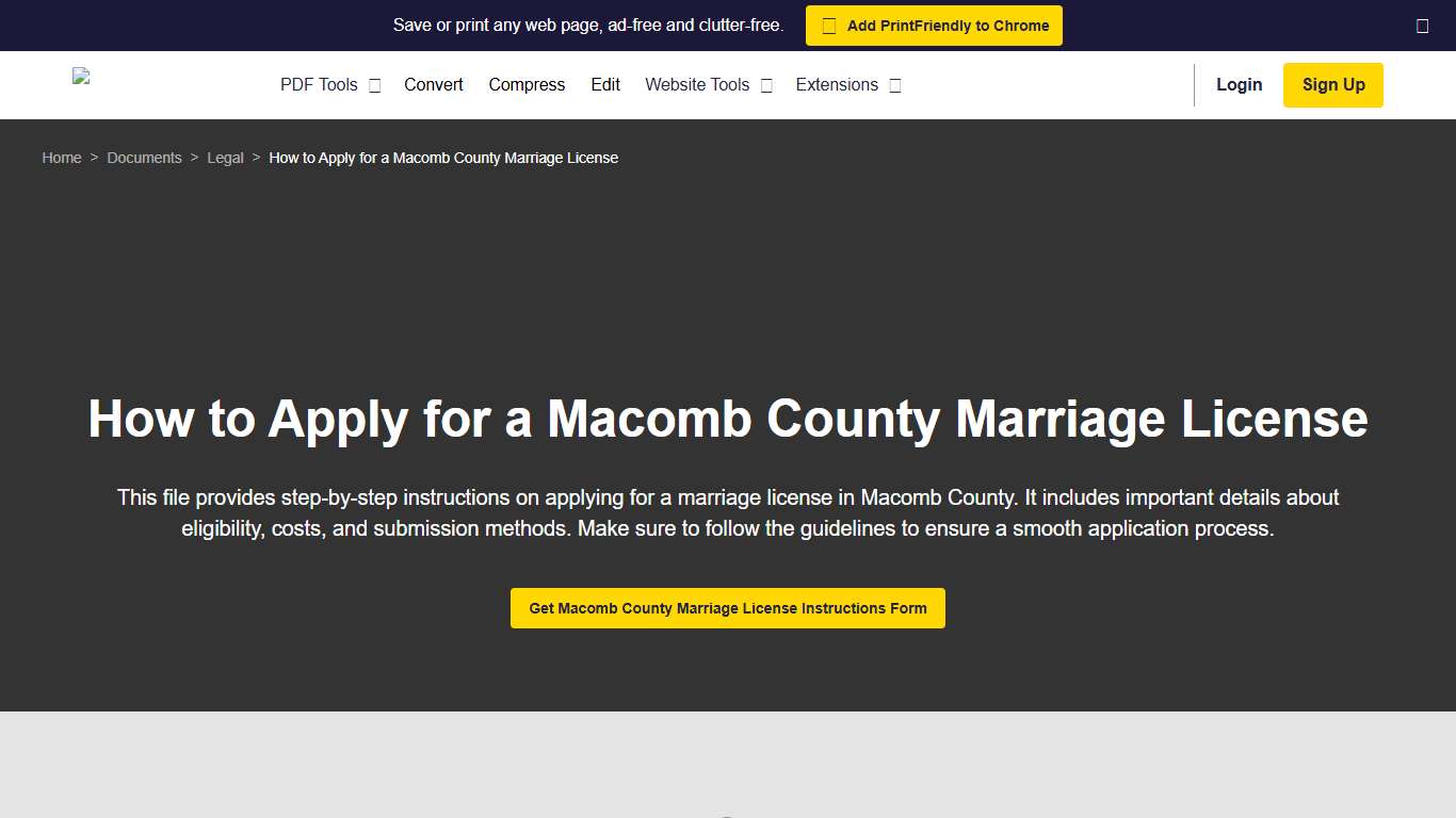 How to Apply for a Macomb County Marriage License