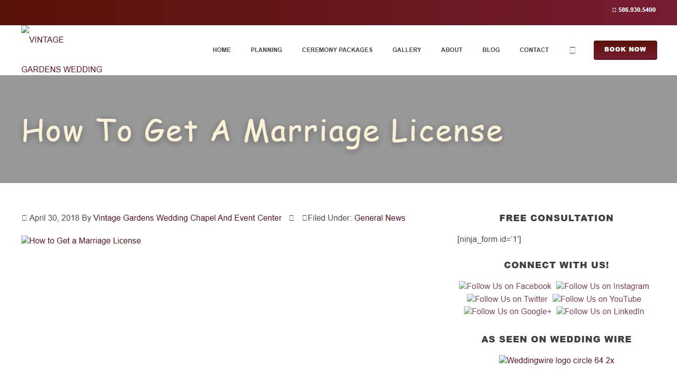 How to Get a Marriage License | Vintage Gardens Wedding Chapel and Event Center